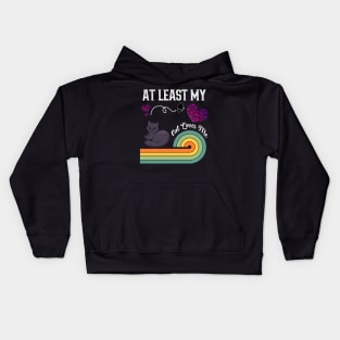 At Least My Cat Loves Me Kids Hoodie